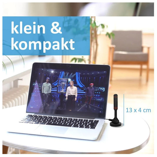 VSG24 DVB-T2 HD Antenne mit 20 dBi Verstärker Aktive TV Antenne SAT-Antenne