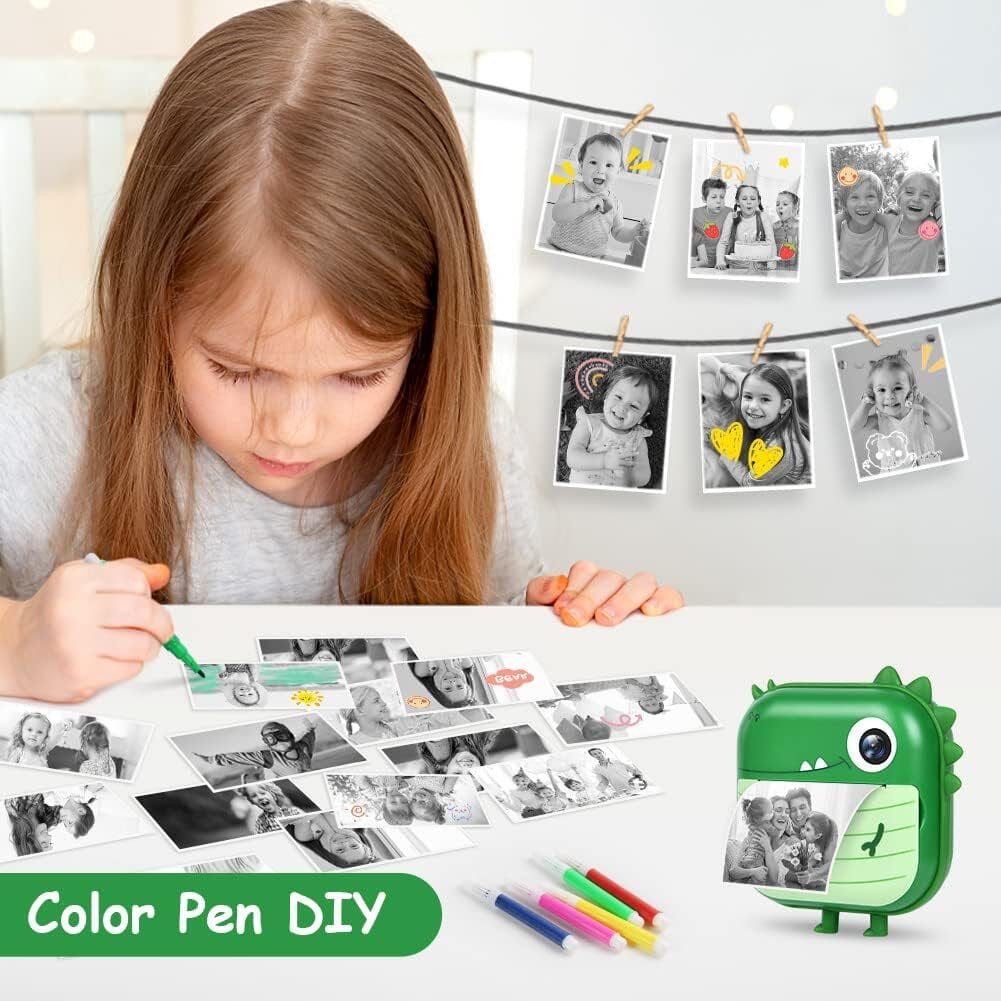 Sofortbildkamera 2,4'' Bildschirm für Kinder mit 32GB Karte & Zubehör Kinderkamera