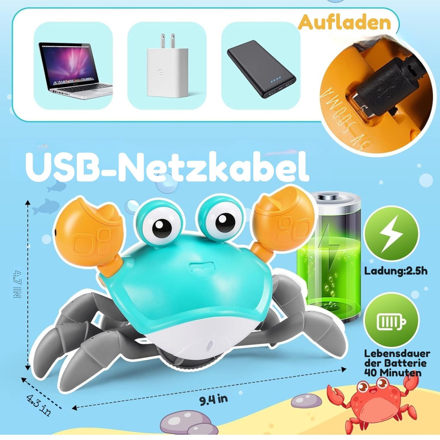 Lernspielzeug Krabbe Baby Spielzeug, Kinderspielzeug Junge Mädchen