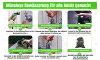 Gartenschlauch 22,5 m flexibler Wasserschlauch mit 9 Funktionsdüsen