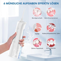 Munddusche Kabellos,5 Modi Elektrischer Zahnreiniger IPX7 Wasserdichter