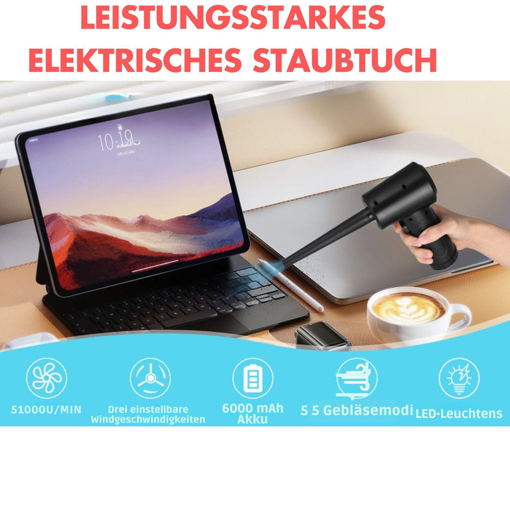 Akku-Handstaubsauger Druckluftspray Luftreinigungspistole 51000u/min Kabelloser Reiniger