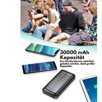 tragbares Solarladegerät, Dual USB-Anschlüsse für schnelles Aufladen Solar Powerbank