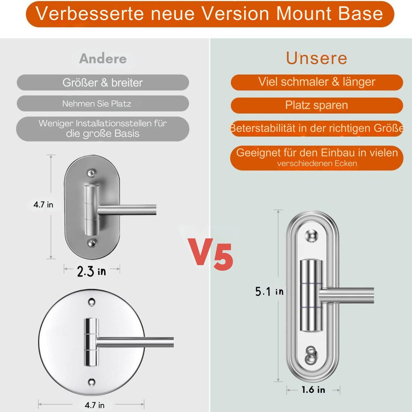 Kosmetikspiegel Wiederaufladbarer beleuchteter Schminkspiegel, erweiterbares Design