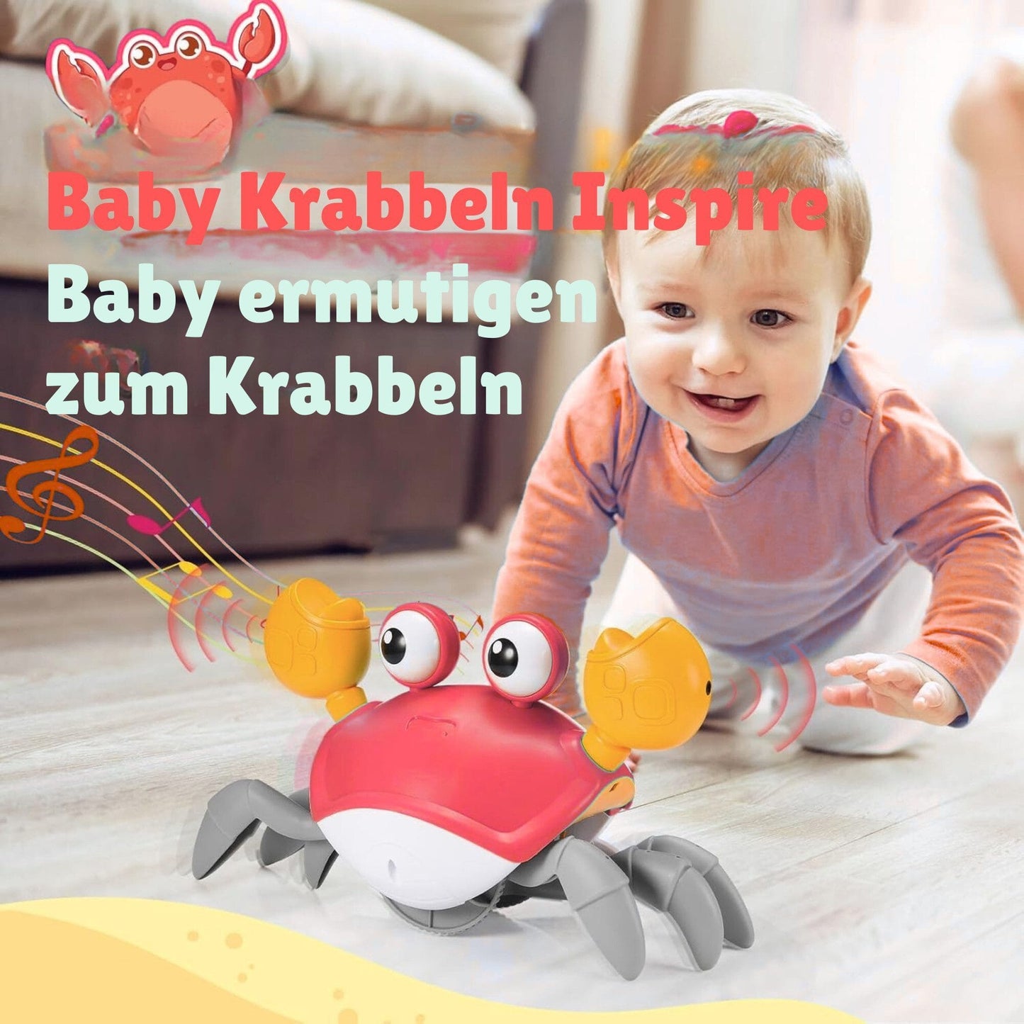 Lernspielzeug Krabbe Baby Spielzeug, Kinderspielzeug Junge Mädchen