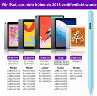 Eingabestift iPad, Active Stylus Pen - Handfläschenerkennung mit 5 Ersatzspitzen