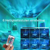 LED Nachtlicht Sternenhimmel Projektor mit Fernbedienung, 3D Galaxy Lampe 16 Farben