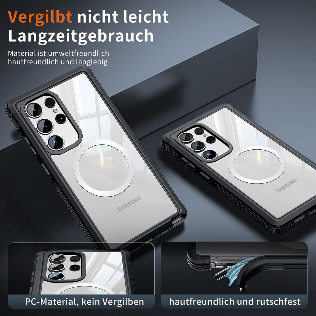 Handyhülle Samsung Galaxy S23 Hülle, 360 Grad Kratzfeste Handyhülle