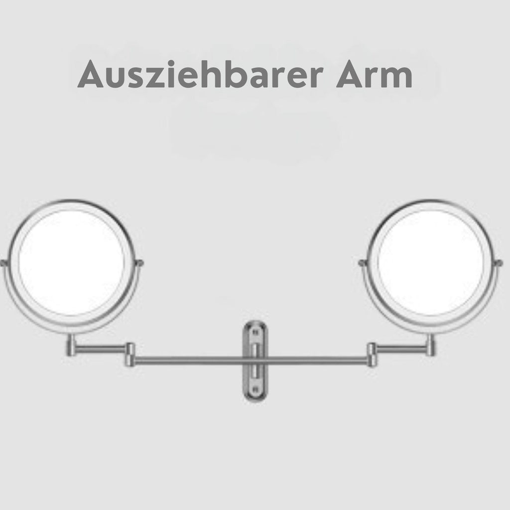 Kosmetikspiegel Wiederaufladbarer beleuchteter Wand-Makeup-Spiegel