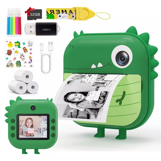 Sofortbildkamera 2,4'' Bildschirm für Kinder mit 32GB Karte & Zubehör Kinderkamera