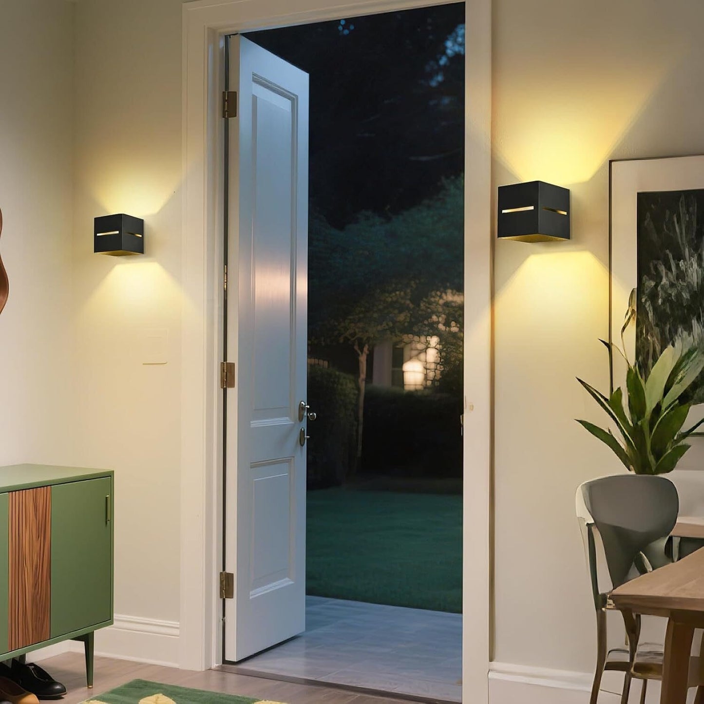 LED Wandleuchte Innen Schwarz Gold – 6W G9 Austauschbar 3000K Warmweiß