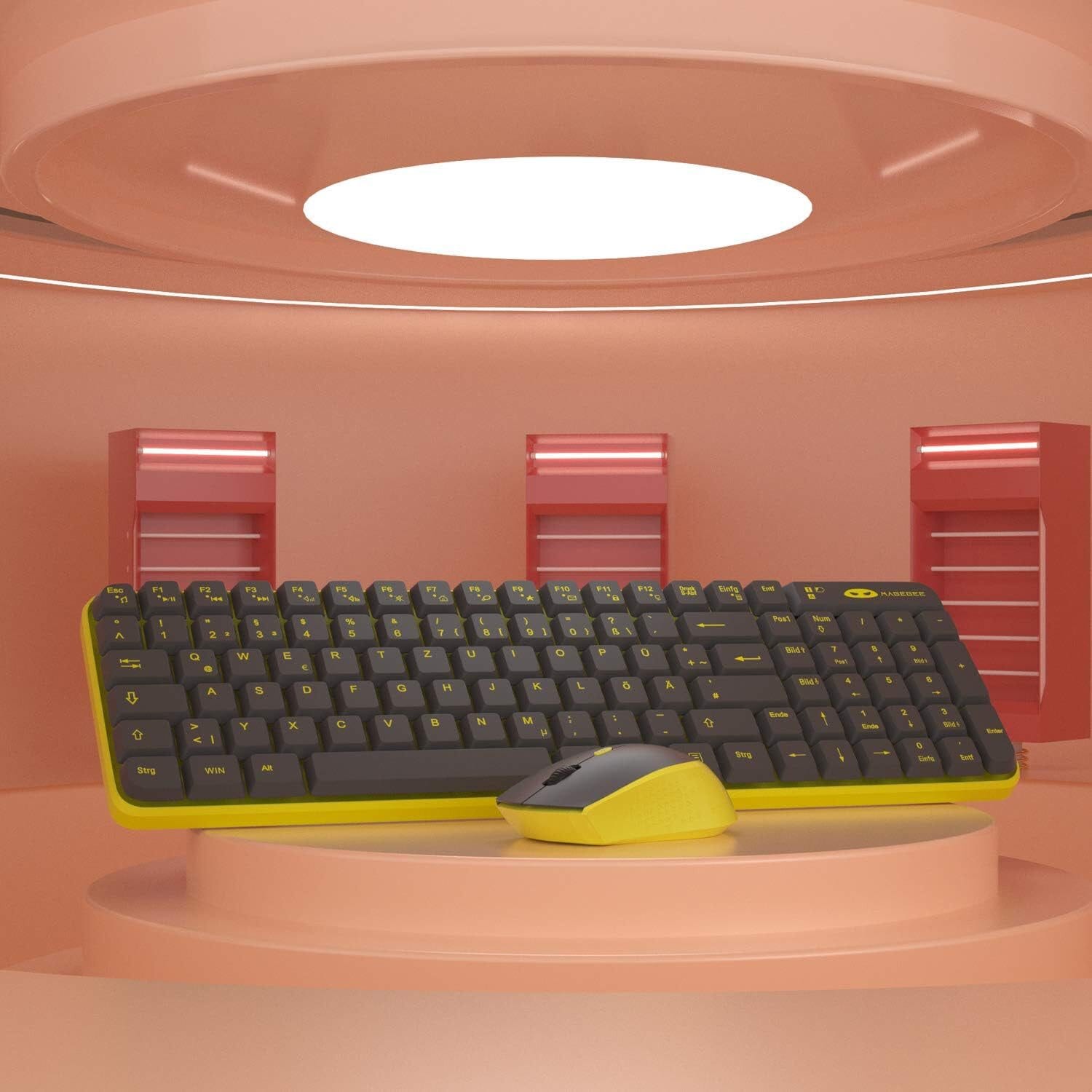 V610 Gaming Tastatur-Maus-Kombination [DE-Layout] Wireless-Tastatur