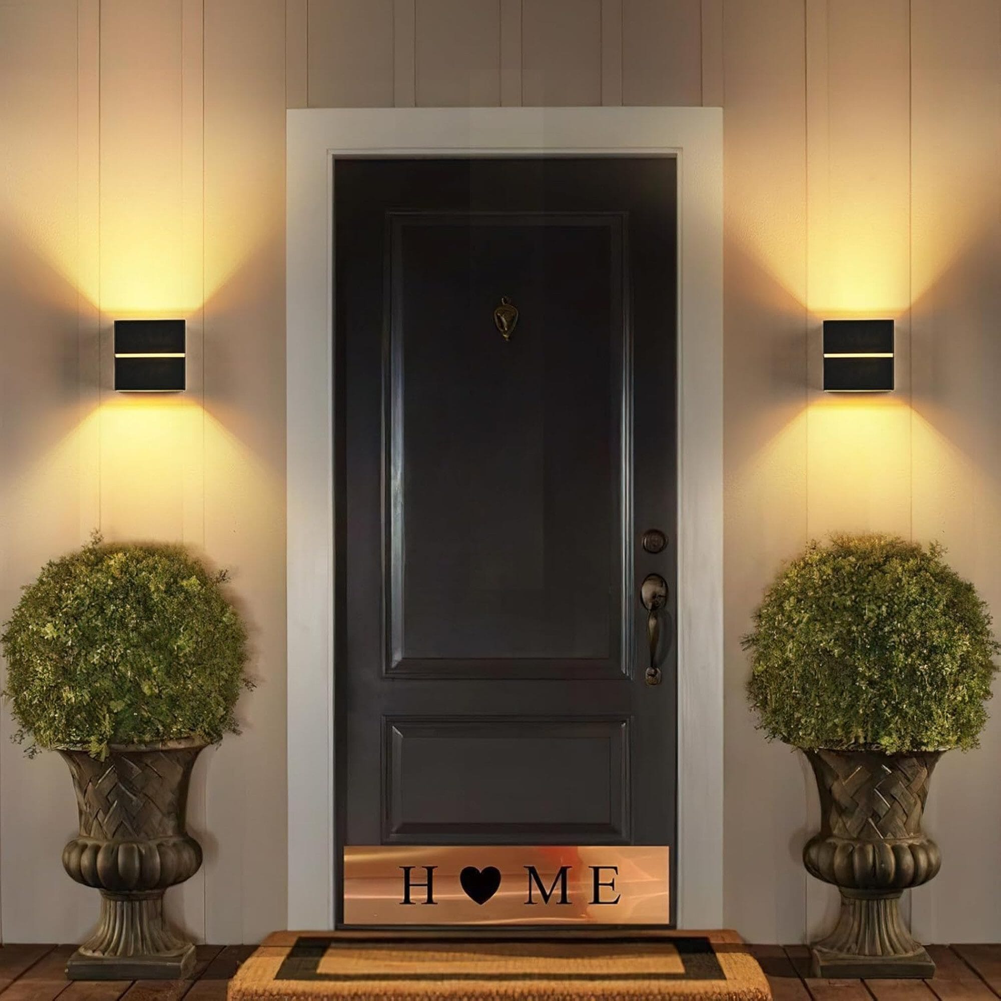 LED Wandleuchte Innen aus Aluminium – Wandlampe Schwarz Gold 6W G9 Warmweiß 3000K