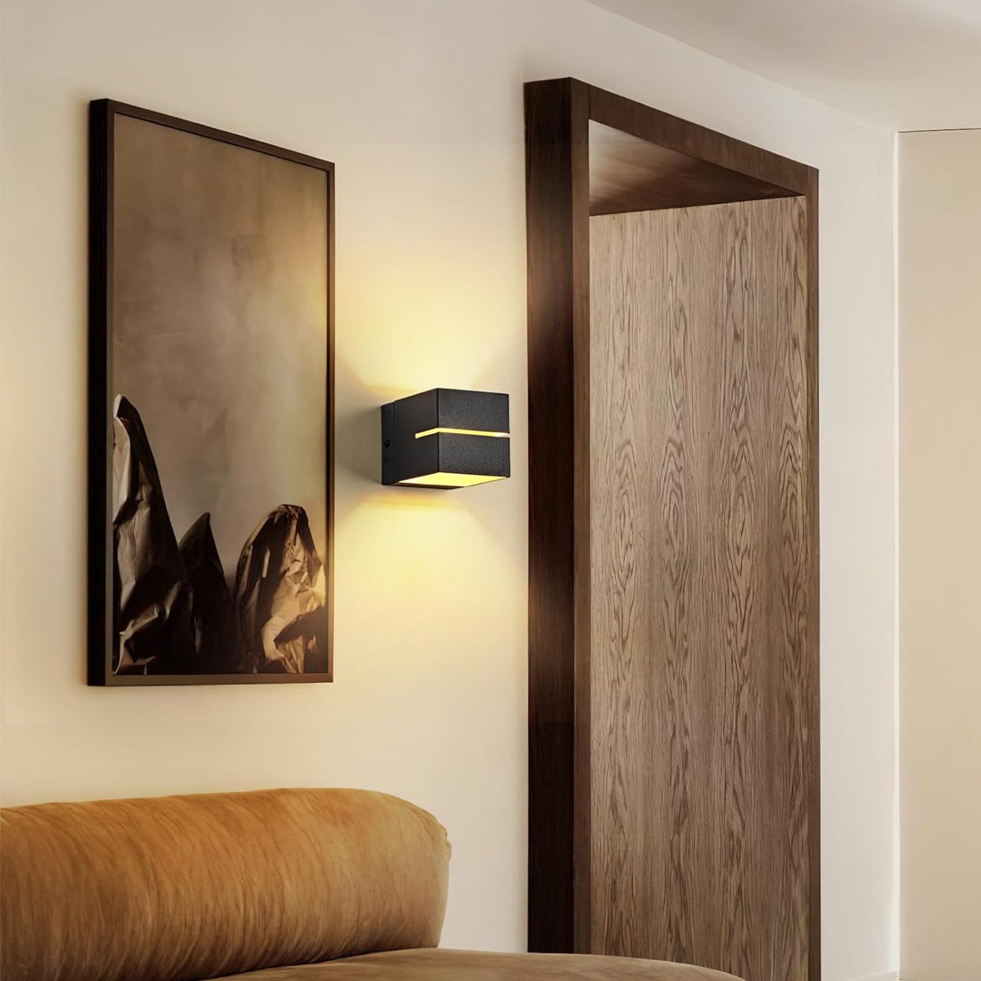 LED Wandleuchte Innen aus Aluminium – Wandlampe Schwarz Gold 6W G9 Warmweiß 3000K