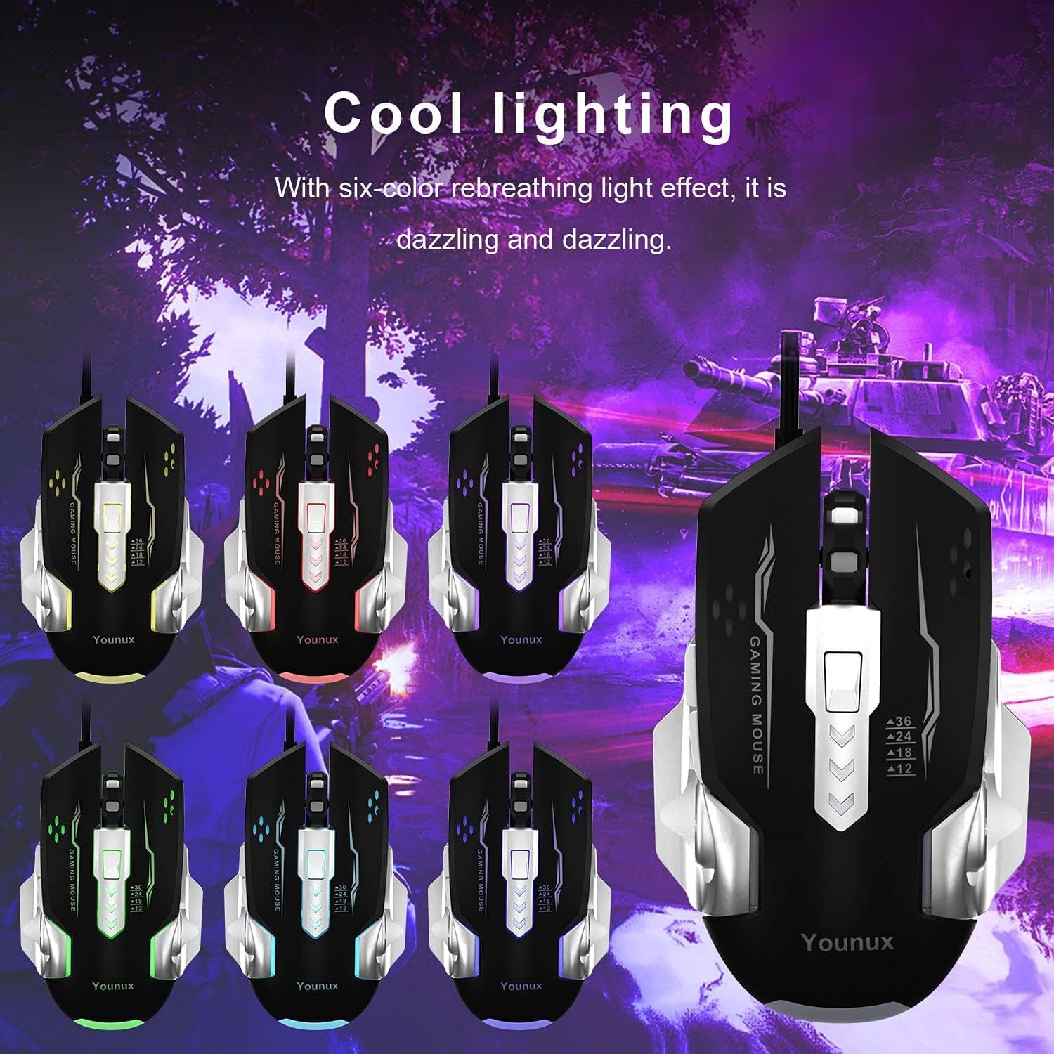 Nightroad RGB Beleuchtung, QWERTY, 105 Tasten, Anti-Ghosting Gaming-Tastatur