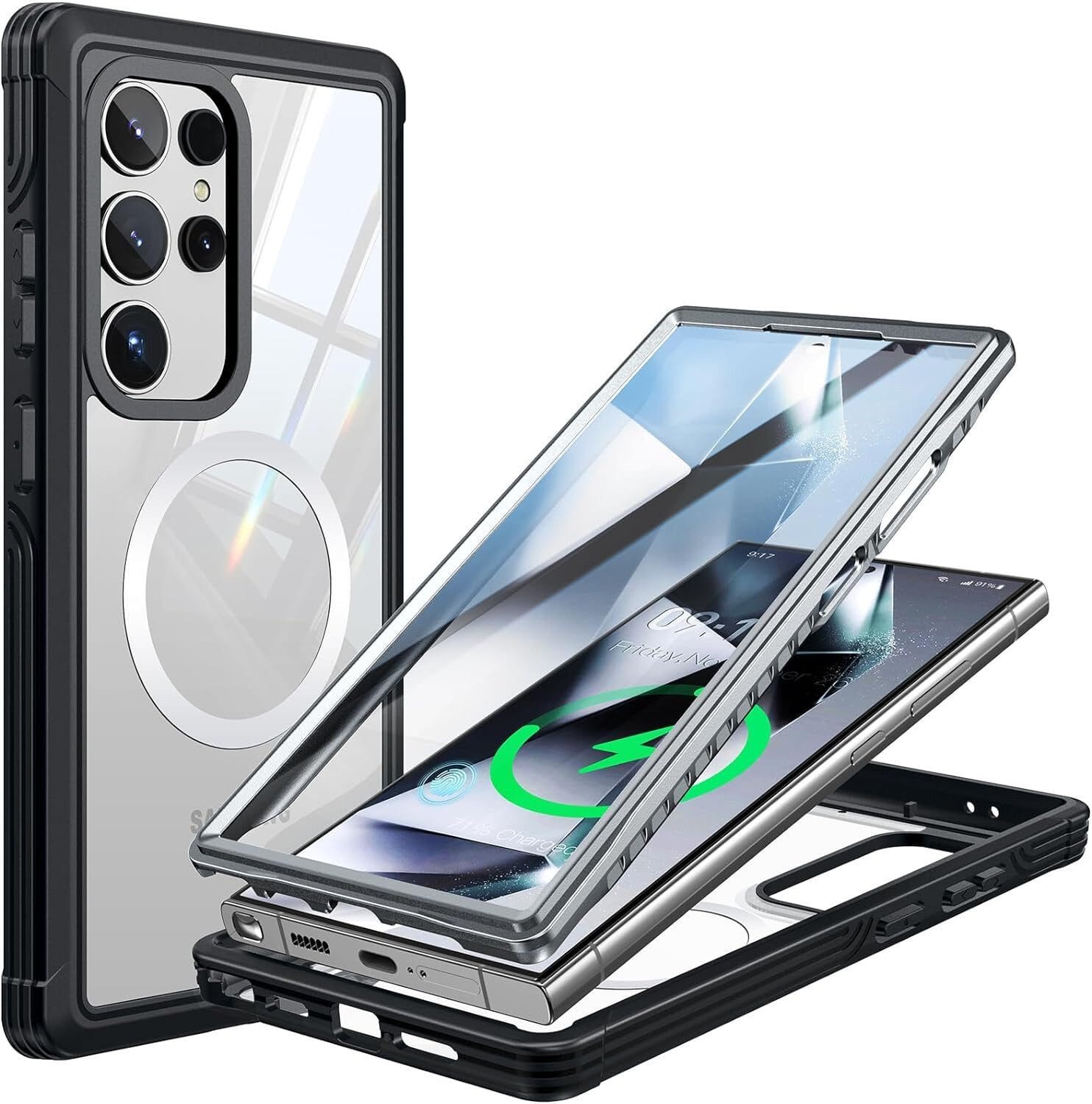 Handyhülle Handyhülle Samsung Galaxy S24 Hülle, 360 Grad Kratzfeste Handyhülle