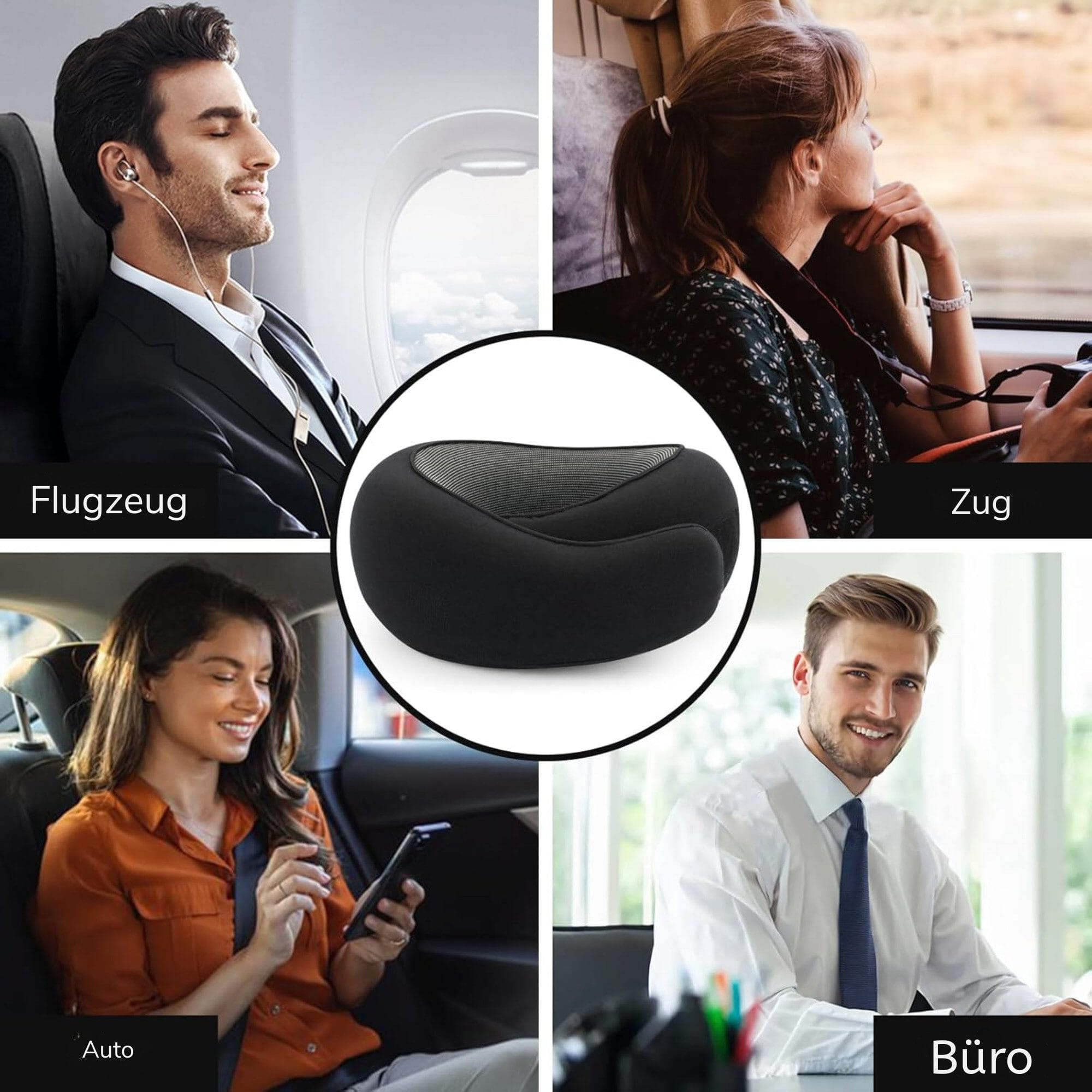 Nackenkissen für die Reise - memory-foam Ergonomisches Reisekissen
