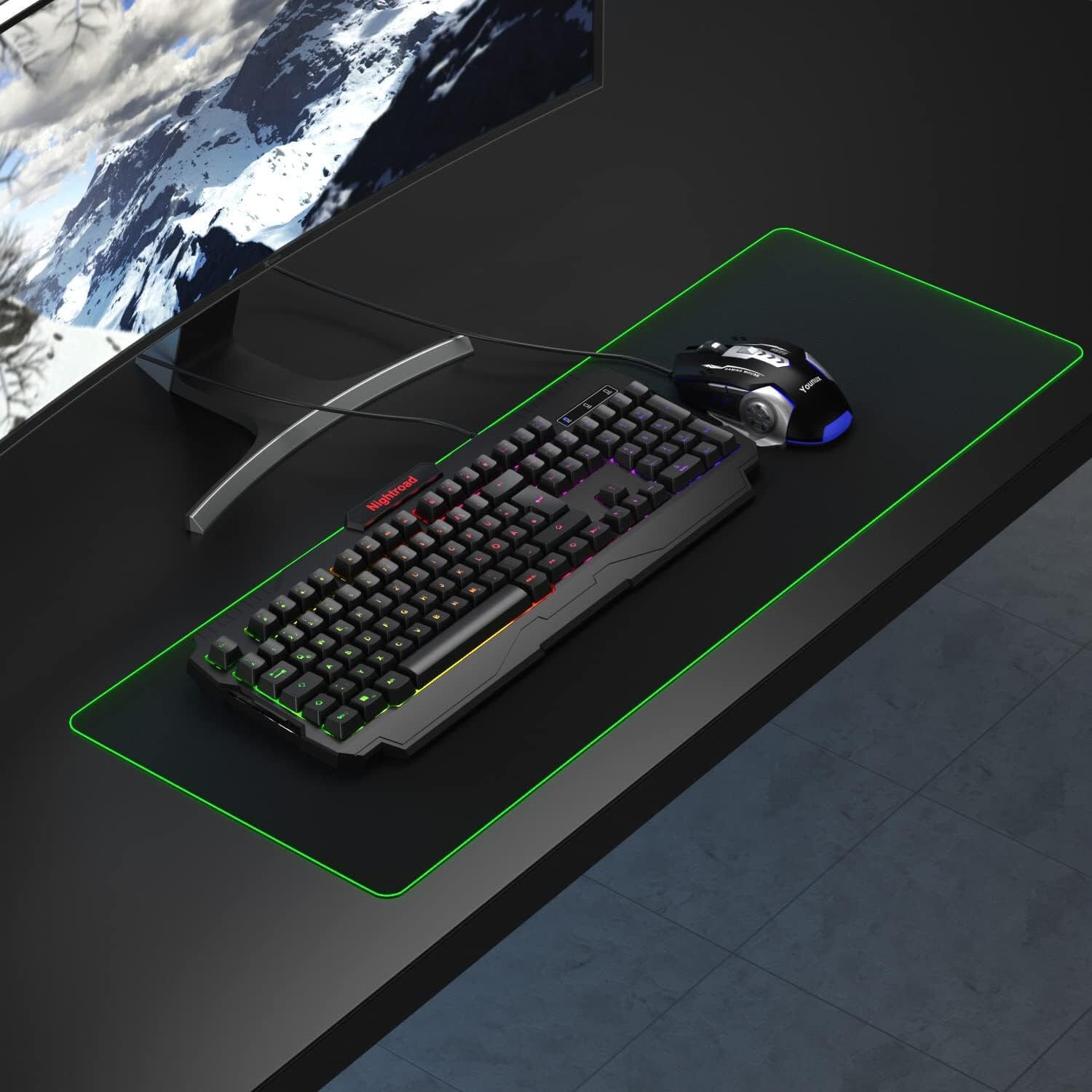 Nightroad RGB Beleuchtung, QWERTY, 105 Tasten, Anti-Ghosting Gaming-Tastatur