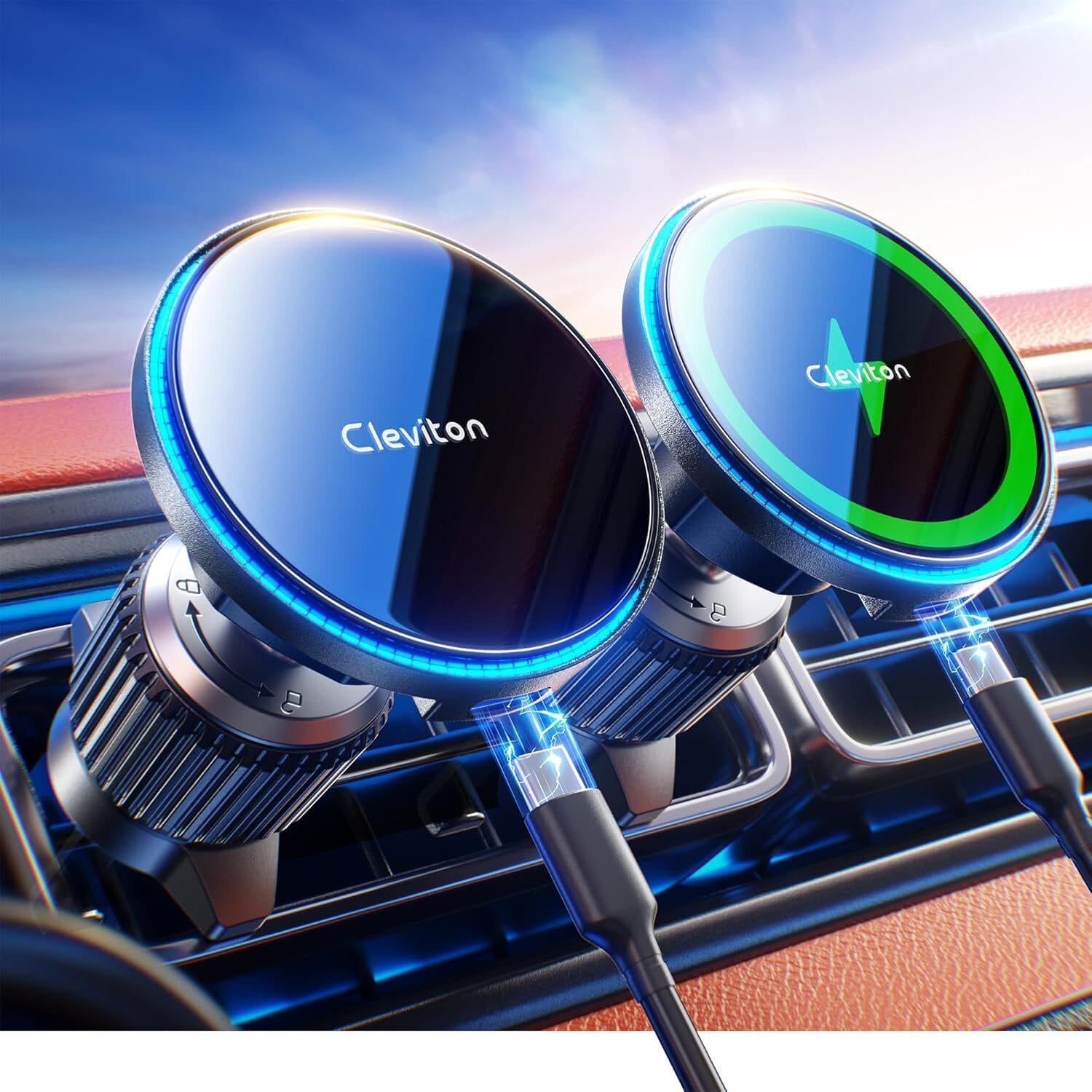 Smartphone-Halterung mit Ladefunktion 15W Schnellladegerät für iPhone 16/15/14/13/12