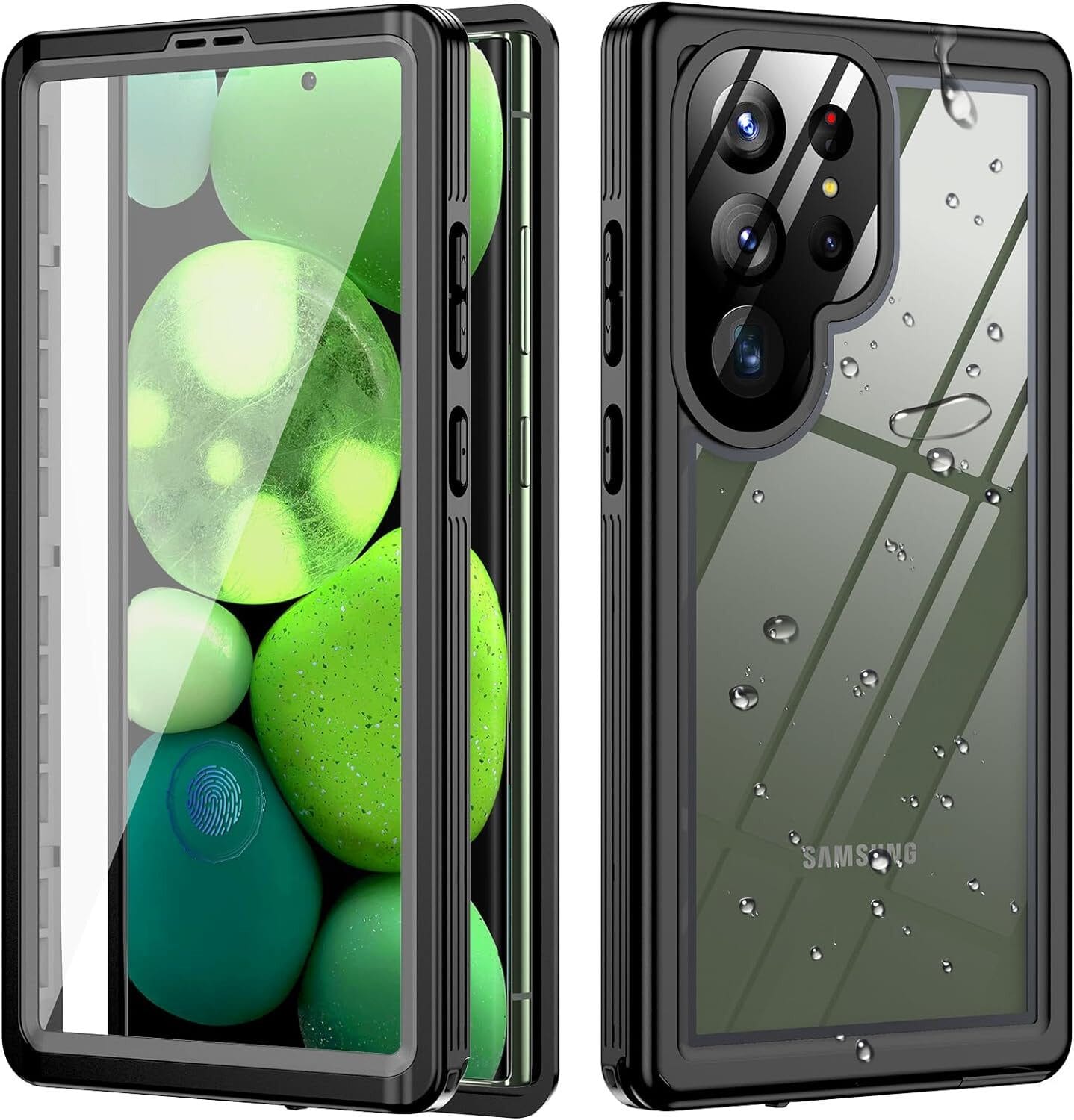 Handyhülle Samsung Galaxy S23 Ultra Hülle, IP68 Wasserdicht Handyhülle, Stoßfest