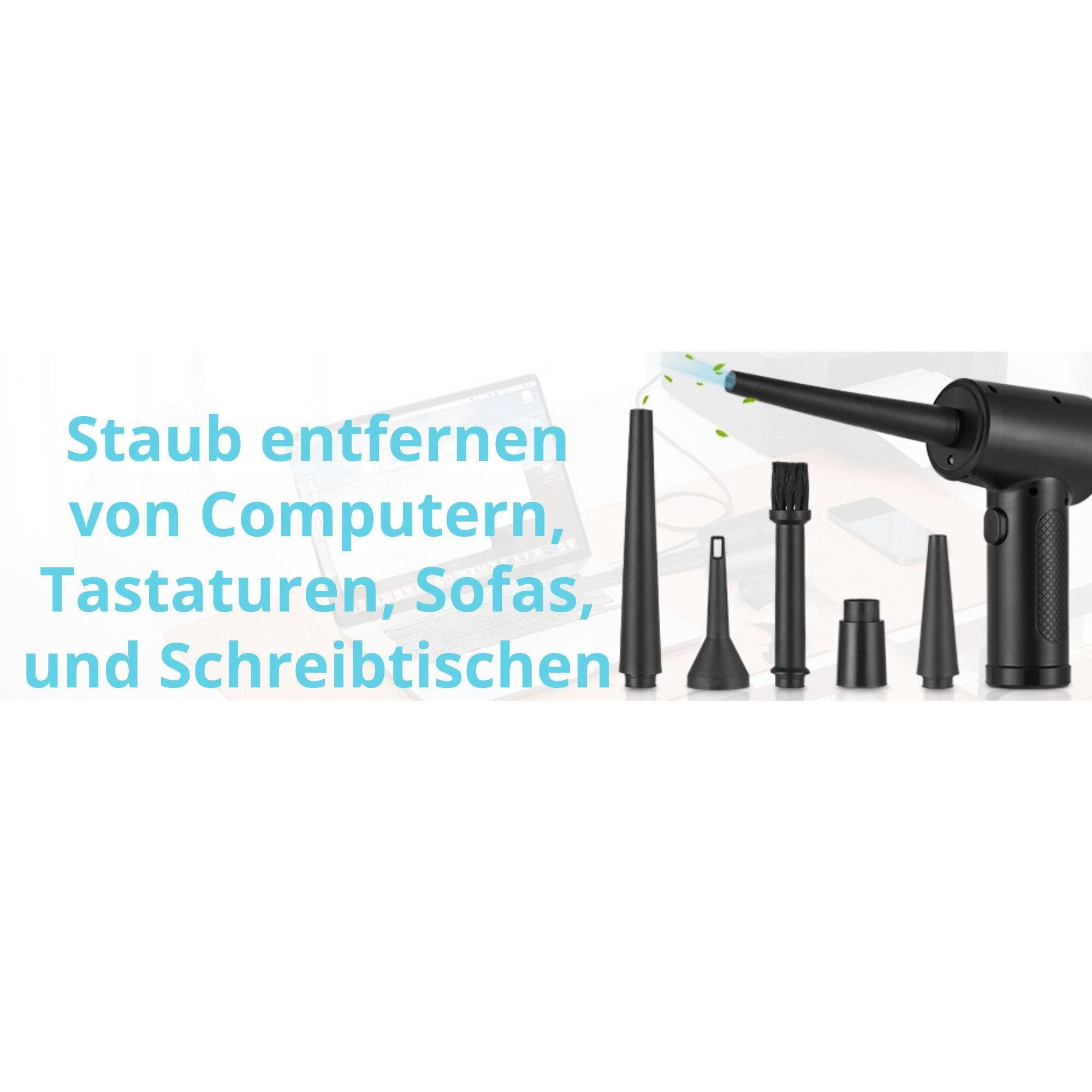 Akku-Handstaubsauger Druckluftspray Luftreinigungspistole 51000u/min Kabelloser Reiniger