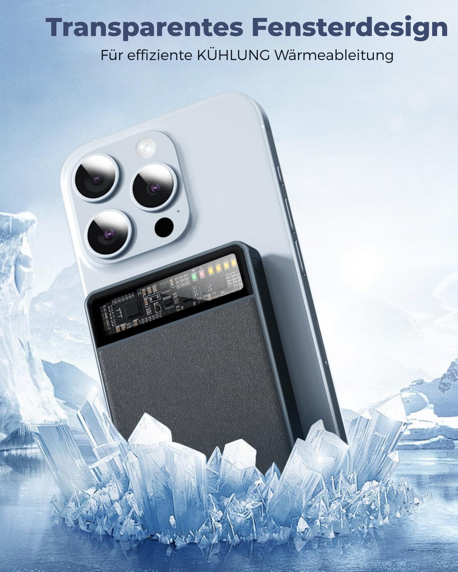 MagSafe Powerbank 10000mAh mit Schnellladefunktion, 20W USB-C PD Powerbank