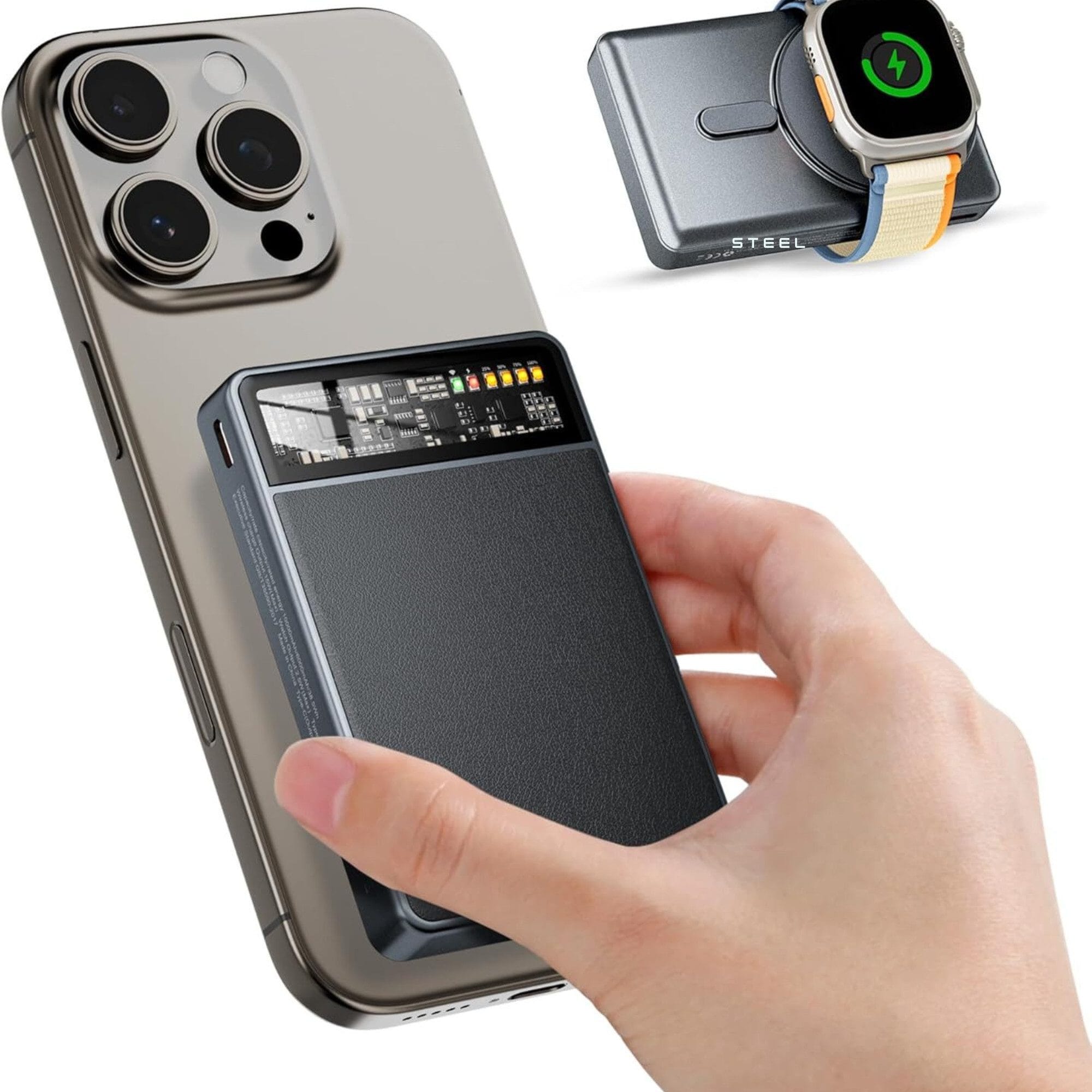 MagSafe Powerbank 10000mAh mit Schnellladefunktion, 20W USB-C PD Powerbank