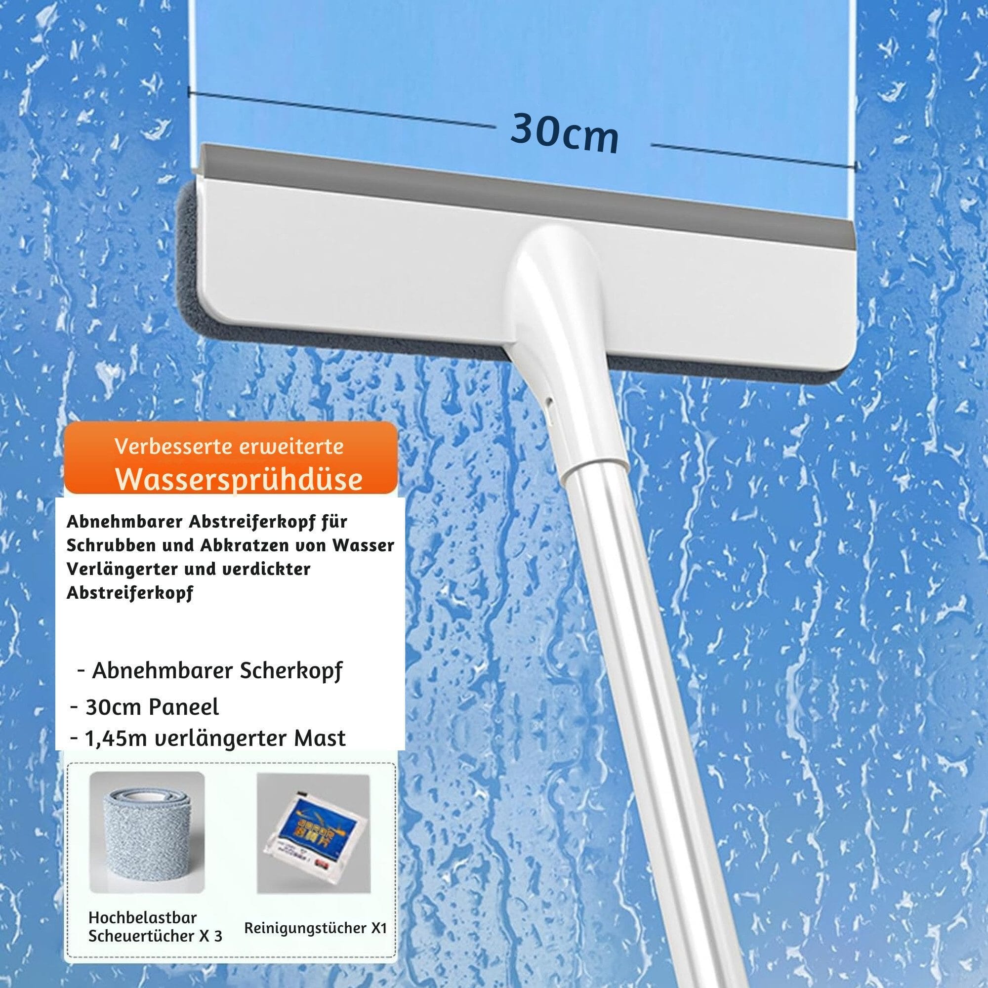 Fensterreiniger Fensterreinigungsgerät mit Teleskopstiel und Teleskopstangee