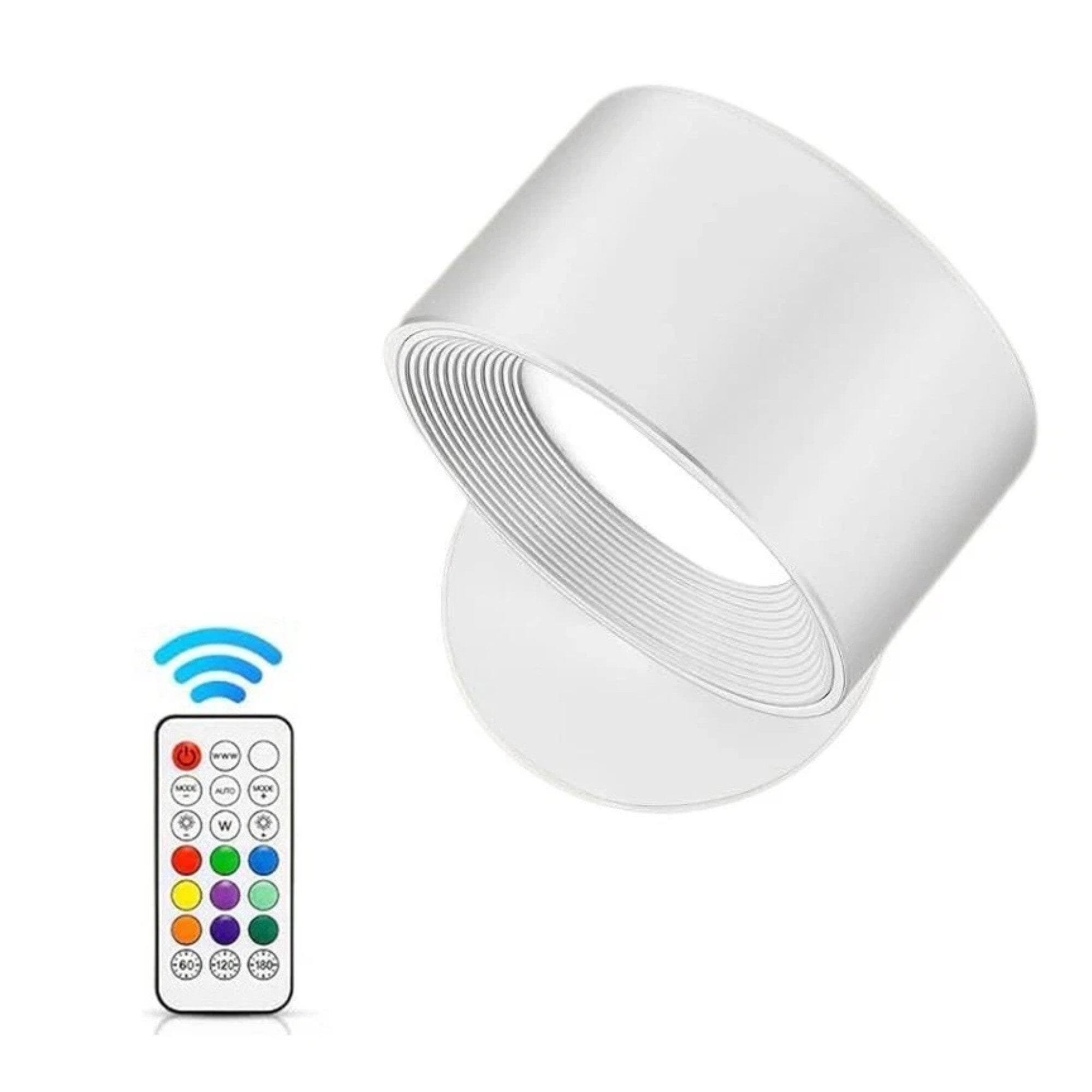 LED Wandleuchte mit Akku, 360° drehbar, magnetische Befestigung, RGB & Weißlicht