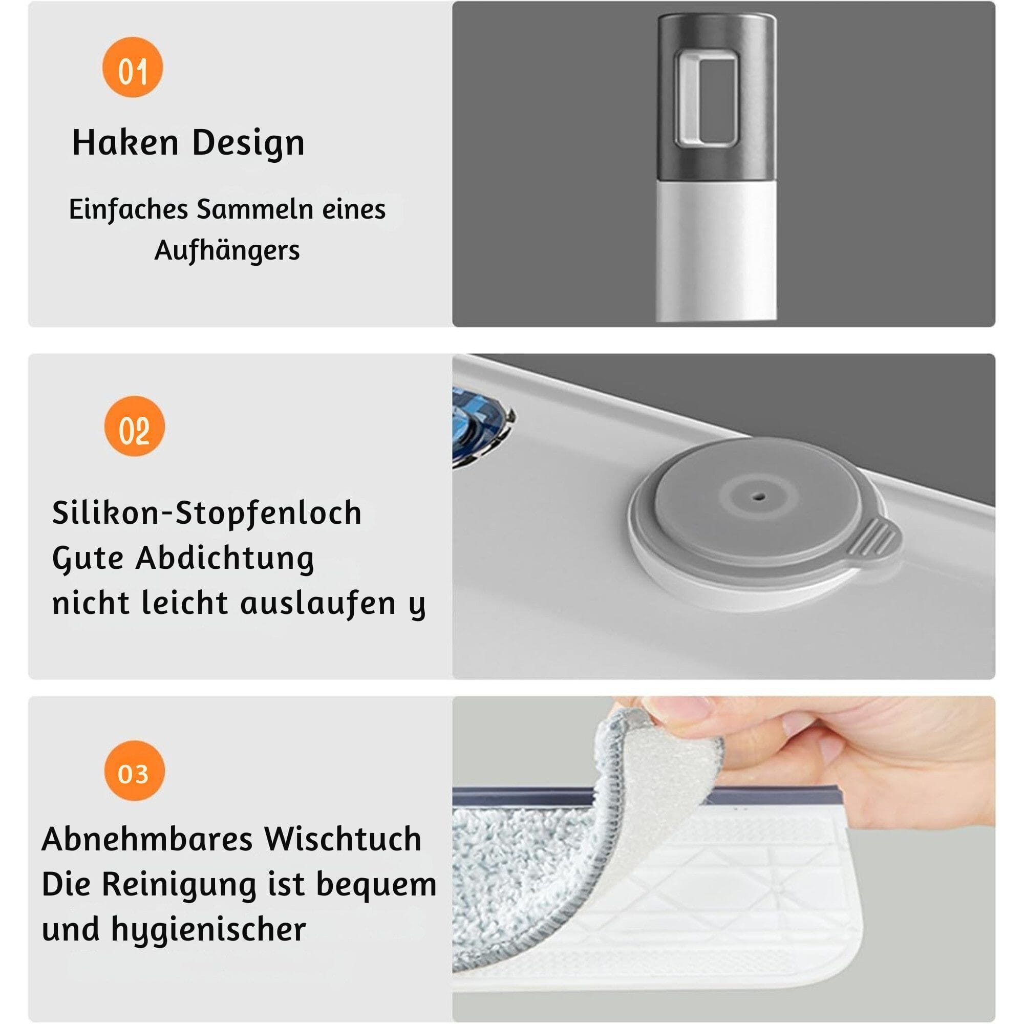 Fensterreiniger Fensterreinigungsgerät mit Teleskopstiel und Teleskopstangee