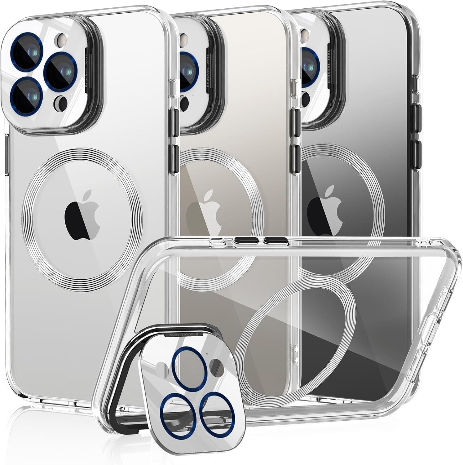 Handyhülle iPhone 15 Hülle mit MagSafe und Integriertem 9H Kameraschutz